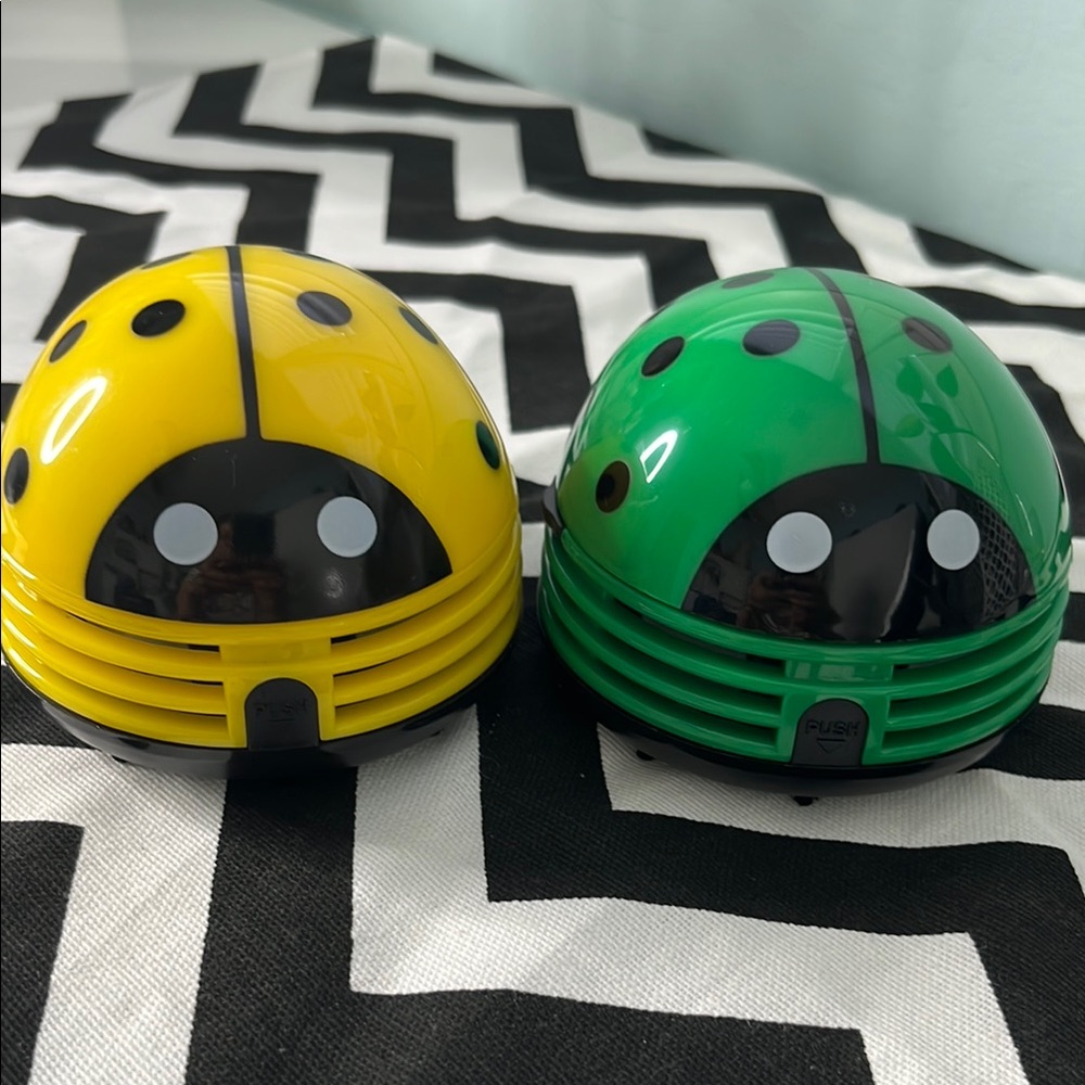 Bundle of Mini Yellow and Green Ladybug Cleaners